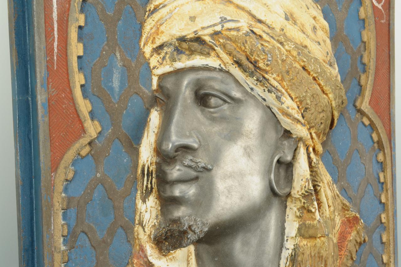 Lot 173: Cold Painted Bronze Arabian Plaque Attrib. Waagen