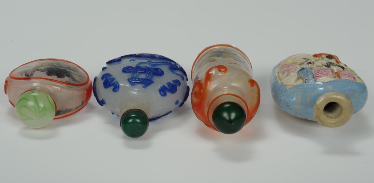 Lot 207: Five Assorted Chinese Snuff bottles