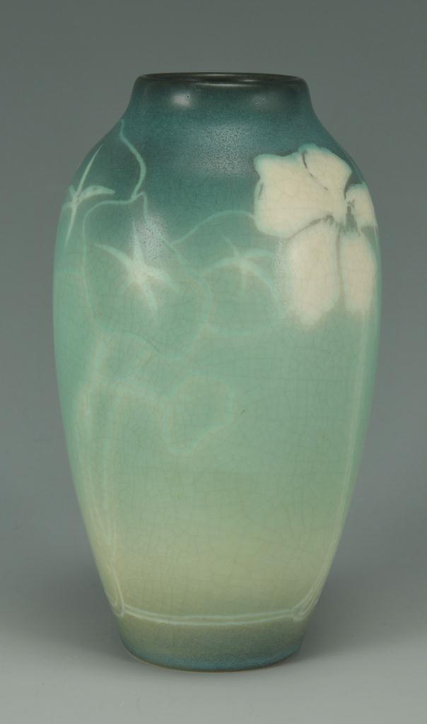 Lot 244: Rookwood Vellum Vase by Elisabeth Lincoln