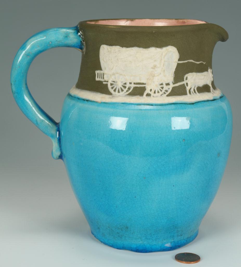 Lot 247: Pisgah Forest Cameo Ware Pitcher