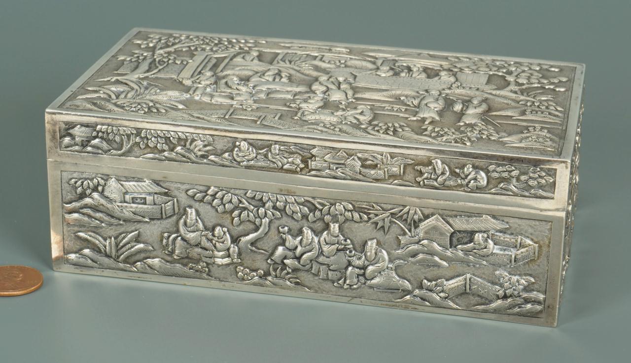 Lot 2: Chinese Export Silver Box