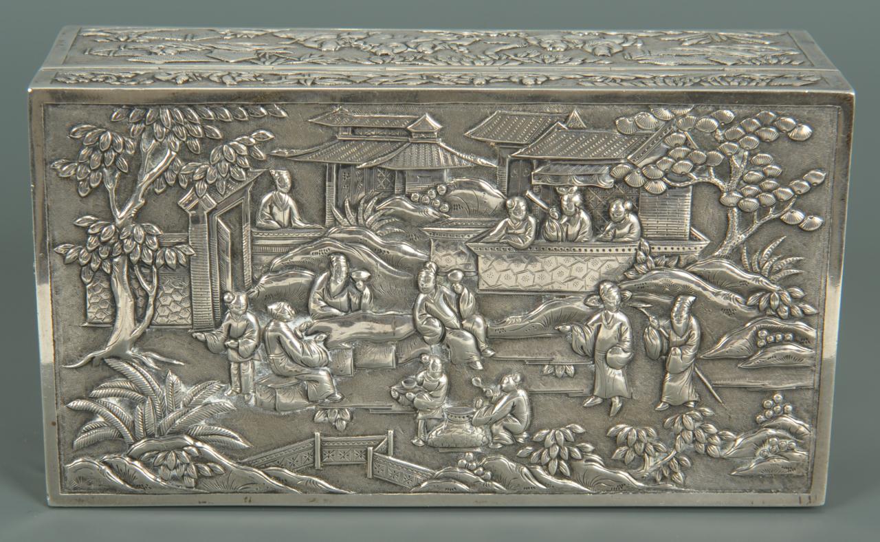 Lot 2: Chinese Export Silver Box