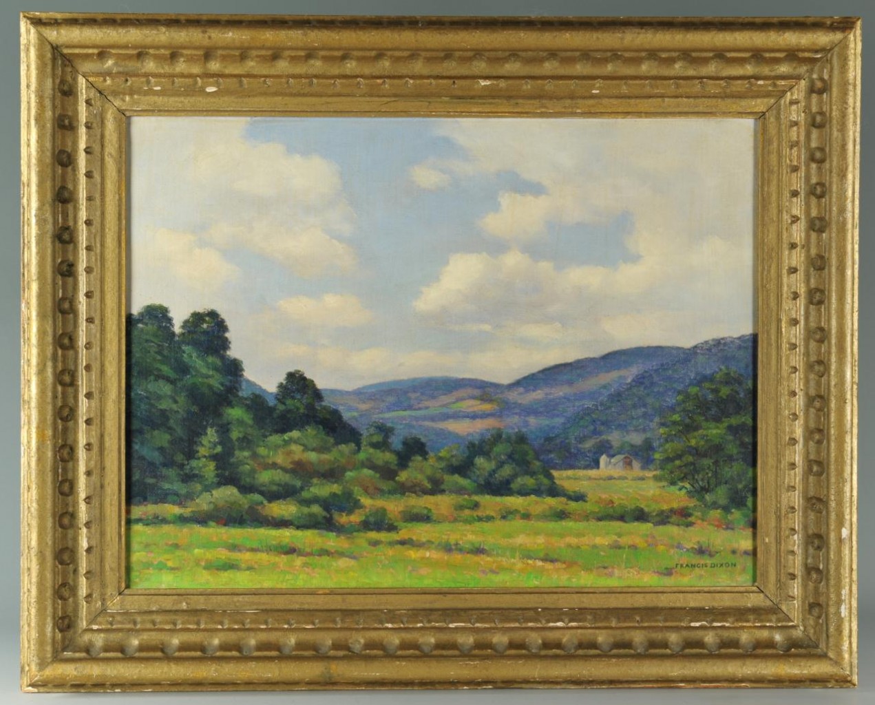 Lot 324: Francis Stillwell Dixon Oil on Canvas Landscape