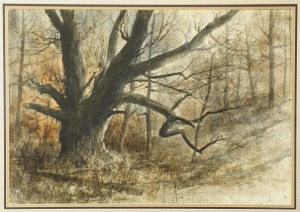 Lot 341: Jim Gray Fall Landscape Watercolor