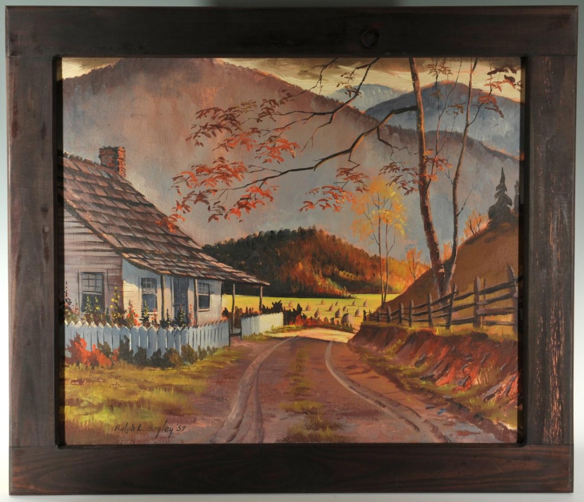 Lot 342: Ralph Bagley o/c Smoky Mountain landscape