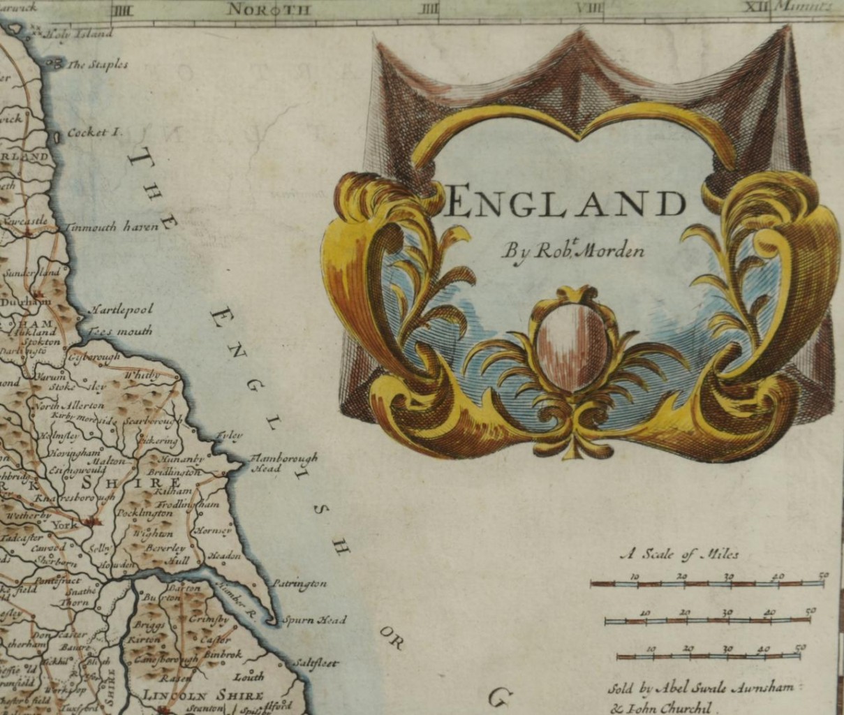 Lot 351: 17th and 18th C. Maps of Florida and England