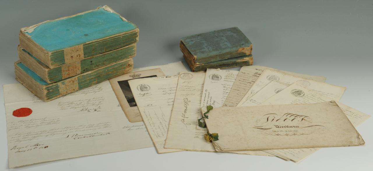 Lot 368: French books, documents, and Royal Document