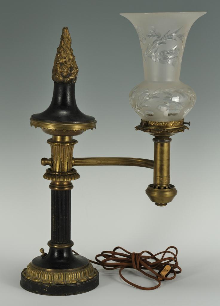 Lot 384: Baldwin Gardiner Single Argand Lamp