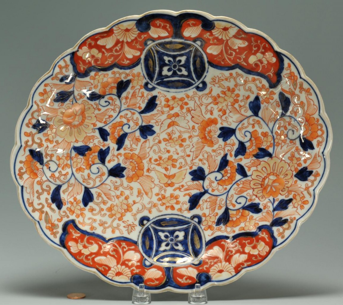 Lot 408: Japanese Imari Porcelain Platter