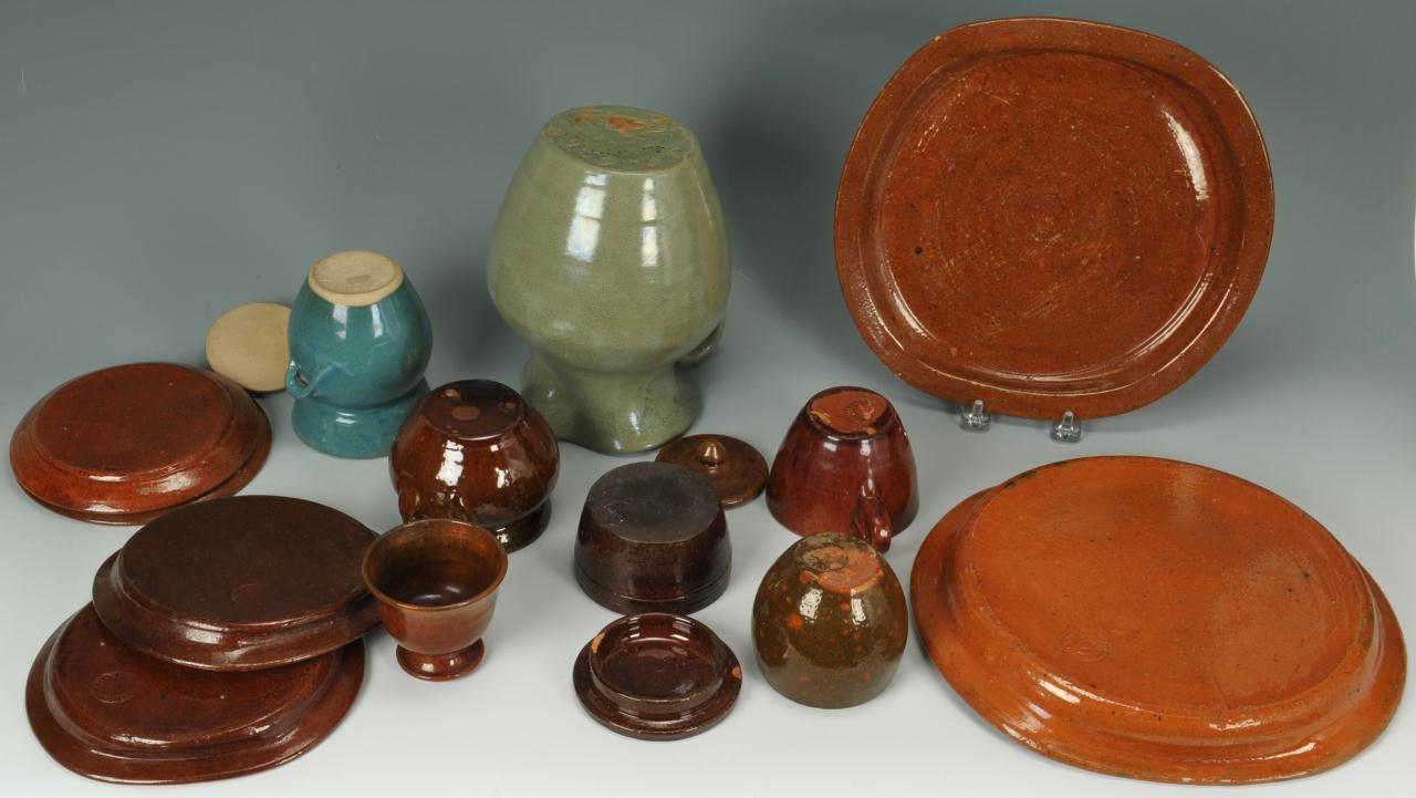 Lot 419: Grouping of NC Art Pottery, 13 pcs.