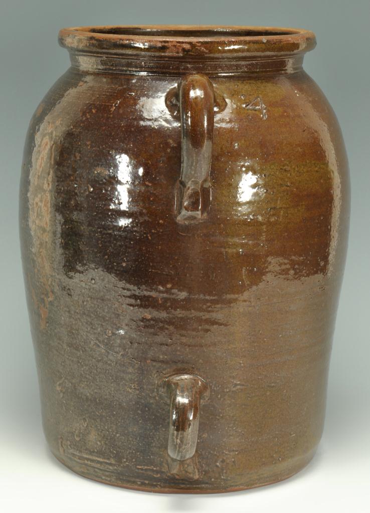 Lot 421: Small Alabama alkaline glazed pottery Churn