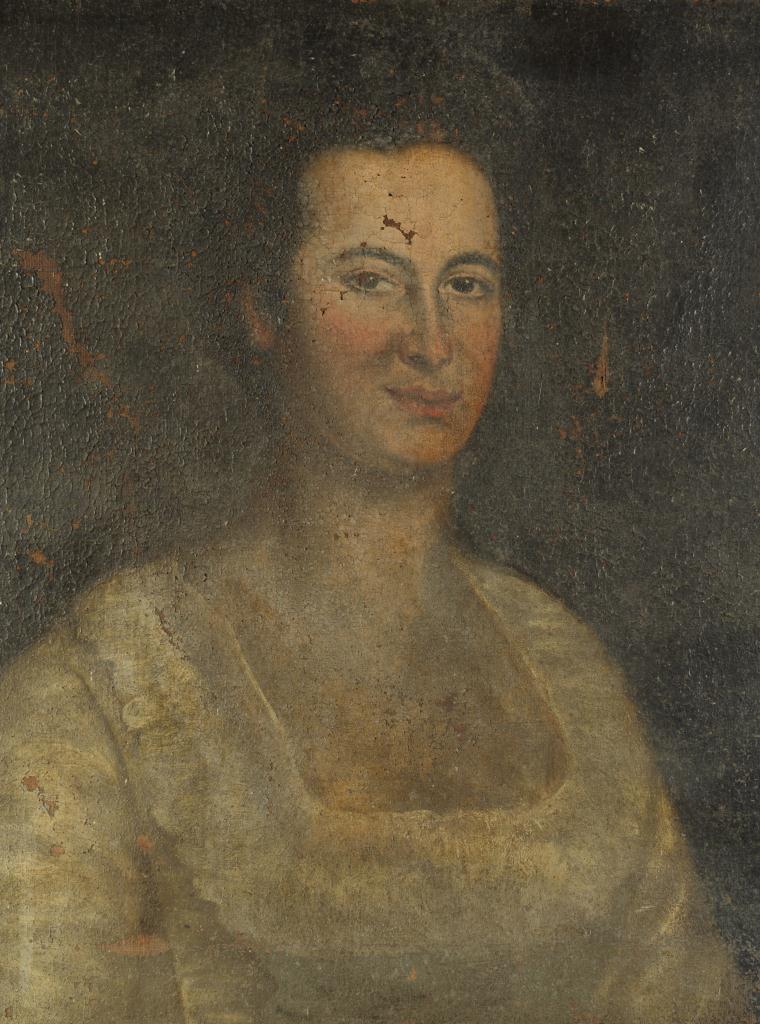 Lot 42: Portrait of a lady, manner of Henry Benbridge