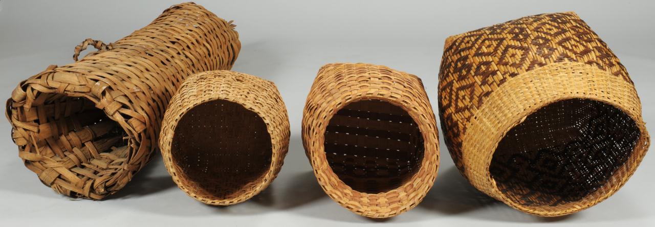Lot 430: Group of 4 Cherokee Baskets