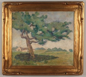 Lot 516: American School Impressionist Landscape