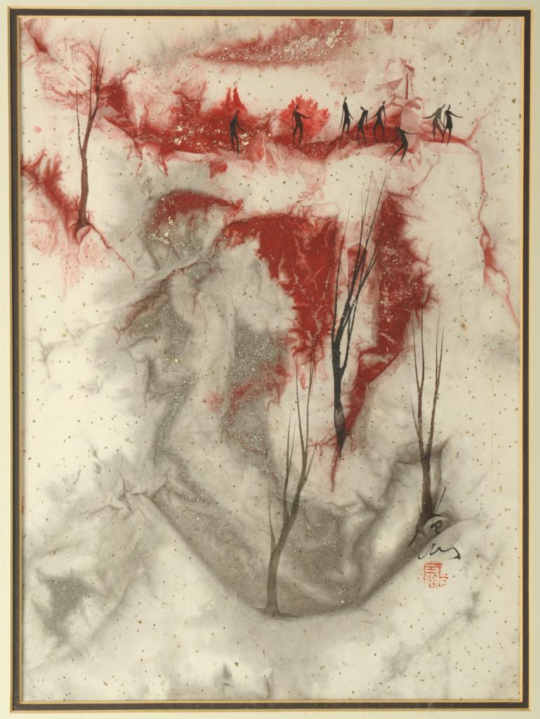 Lot 526: Pang Tseng Ying, Pair of Paintings