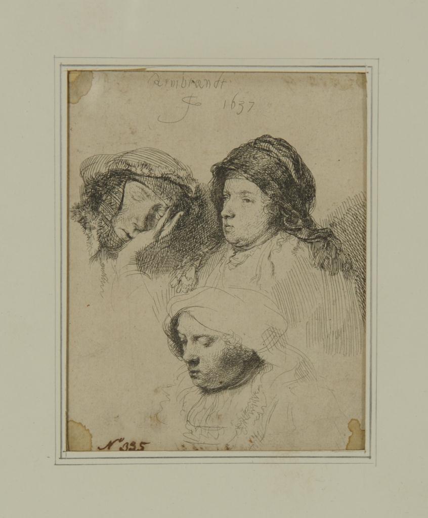 Lot 536: 2 Etchings: 1 by J.T. Arms and 1 after Rembrandt