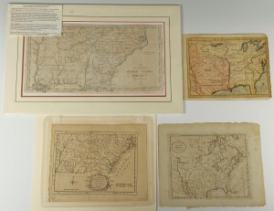 Lot 53: Four 18th c. U.S. Maps, Mainly Southern