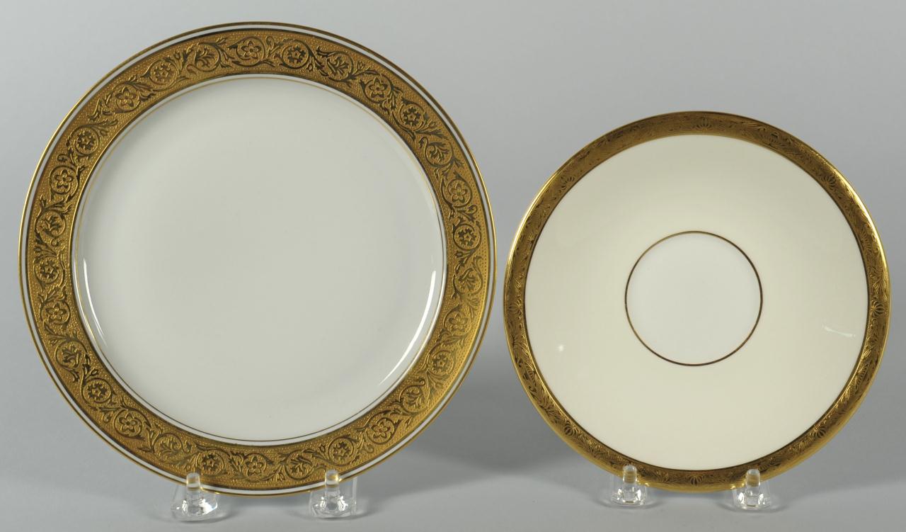 Lot 568: Limoges and Minton China dinnerware, 80 pcs