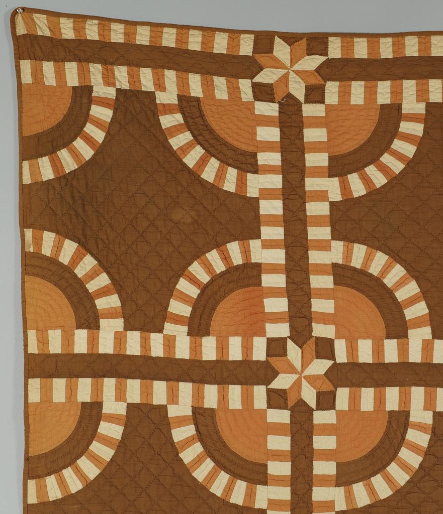 Lot 586: 19th C. Middle TN Quilt, New York Beauty Variant