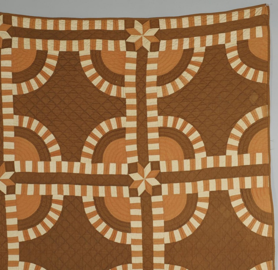 Lot 586: 19th C. Middle TN Quilt, New York Beauty Variant