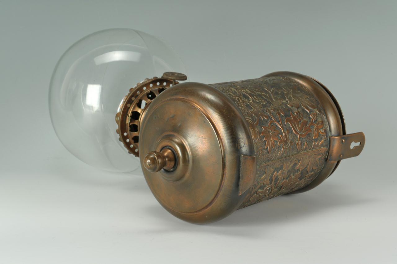 Lot 592: Two Oil Lamps, Angle lamp and Atterbury
