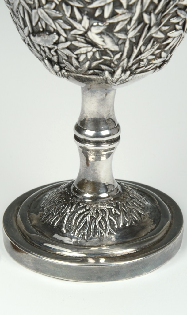 Lot 5: Chinese Export Silver-Gilt Goblet