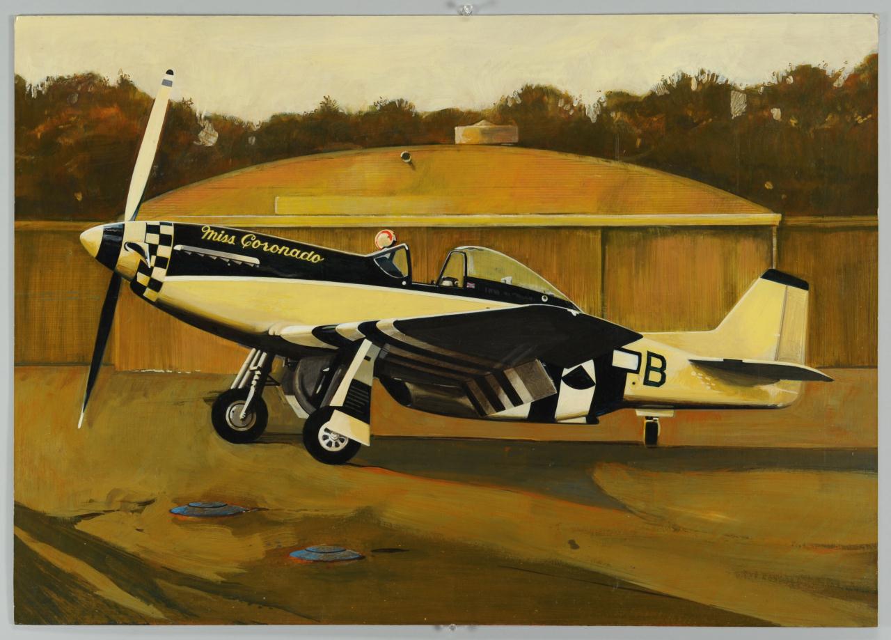 Lot 621: Three James Caulfield WWII Plane Paintings