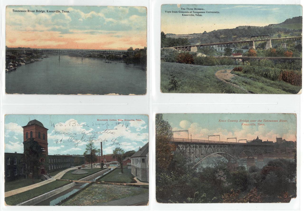Lot 636: Early 20th c. Postcard Collection, Knoxville views