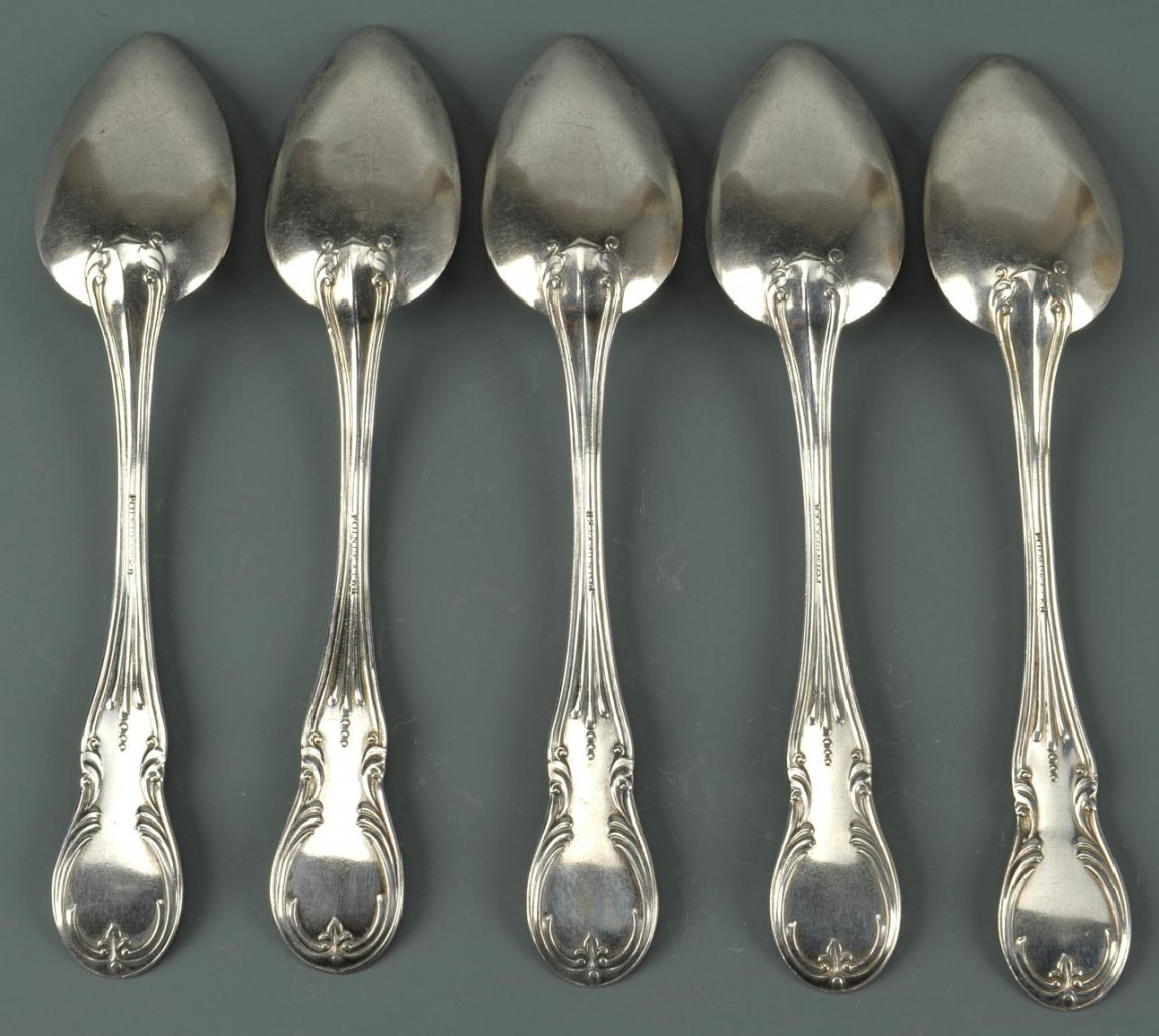 Lot 68: 5 KY Coin Silver Spoons by P. Poindexter