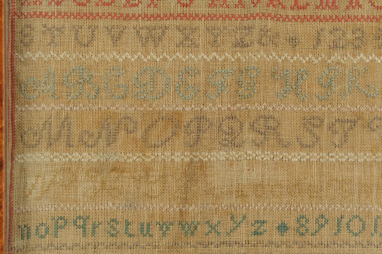 Lot 696: New England Sampler by Mary Francis Amory