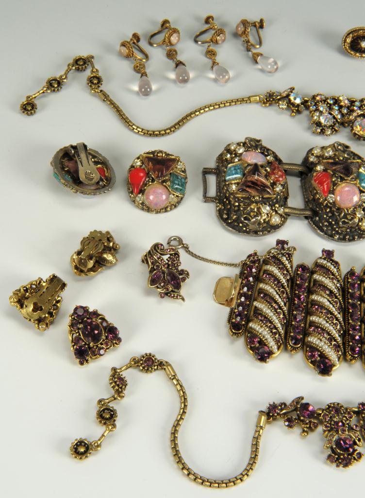 Lot 735: Costume Jewelry Incl Hollycraft & Sphinx & other