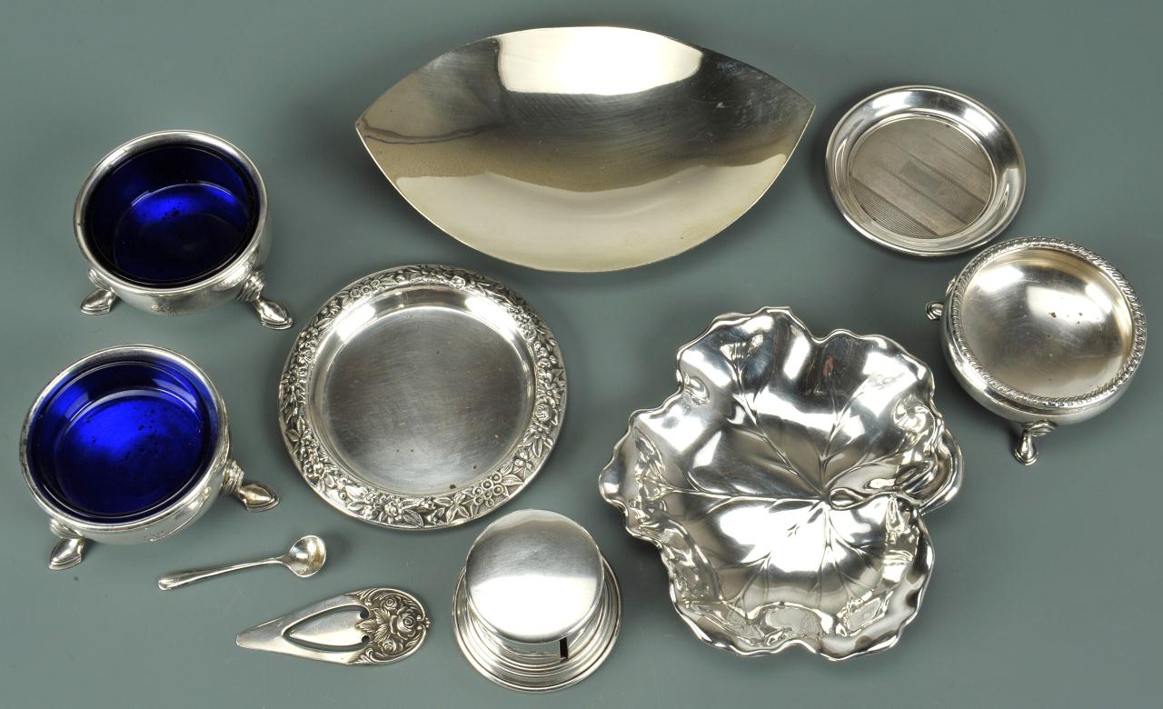 Lot 738: Grouping of Silver Table Items, 10 pcs.