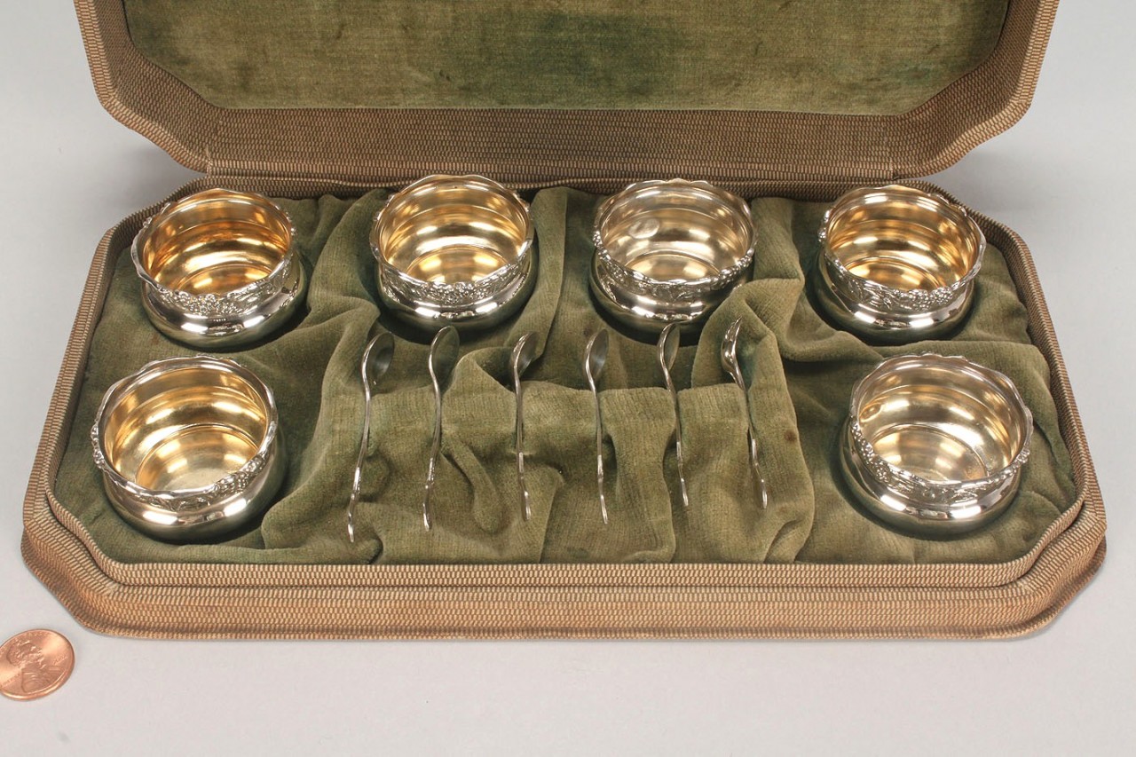 Lot 744: Group Of Sterling Table Items, 14 total