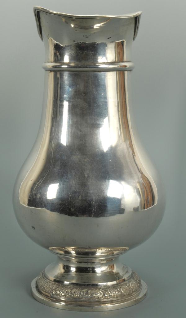 Lot 86: Persian Silver Water Pitcher