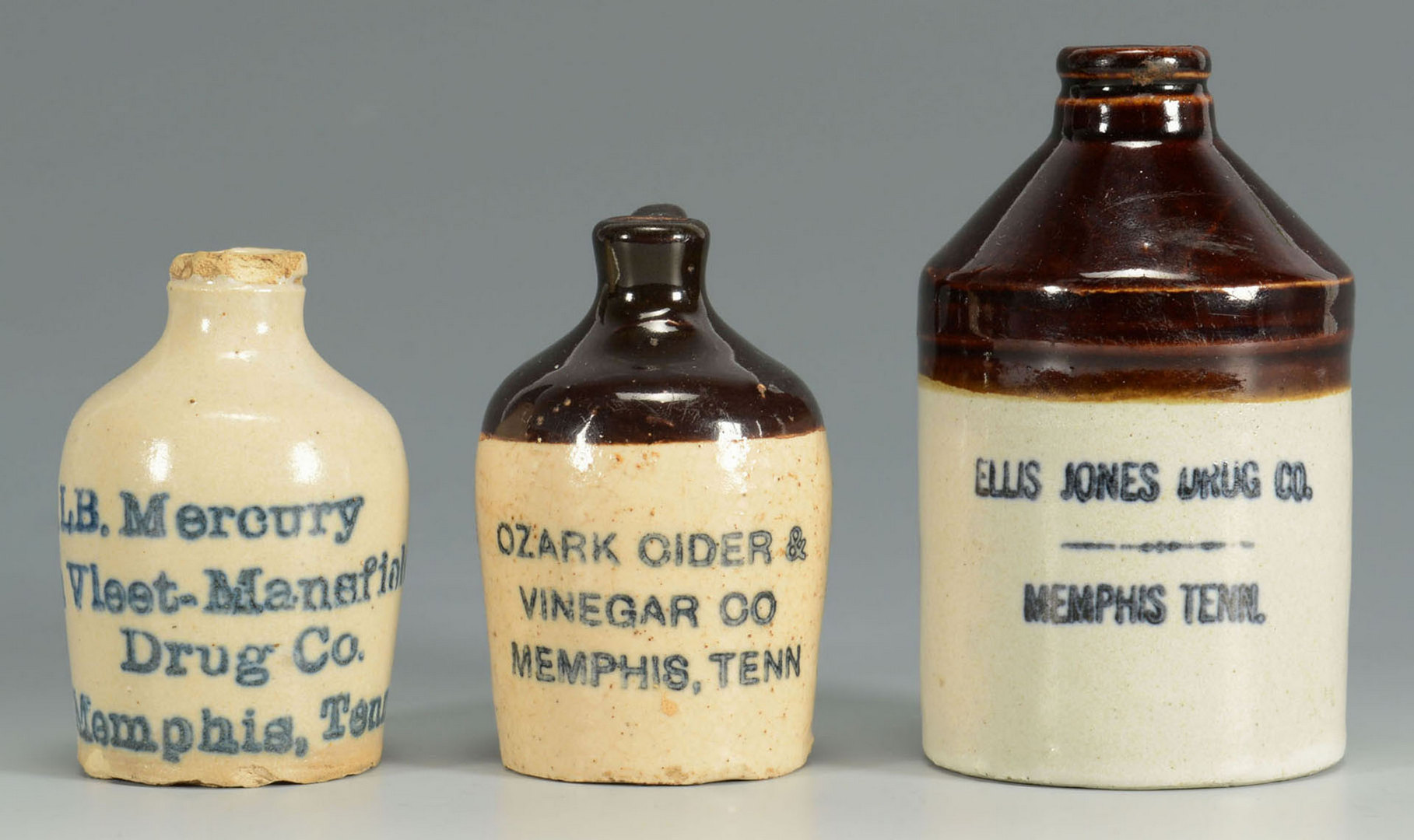 Lot 117: 5 Memphis TN Miniature Whiskey, Mercury, Vinegar j