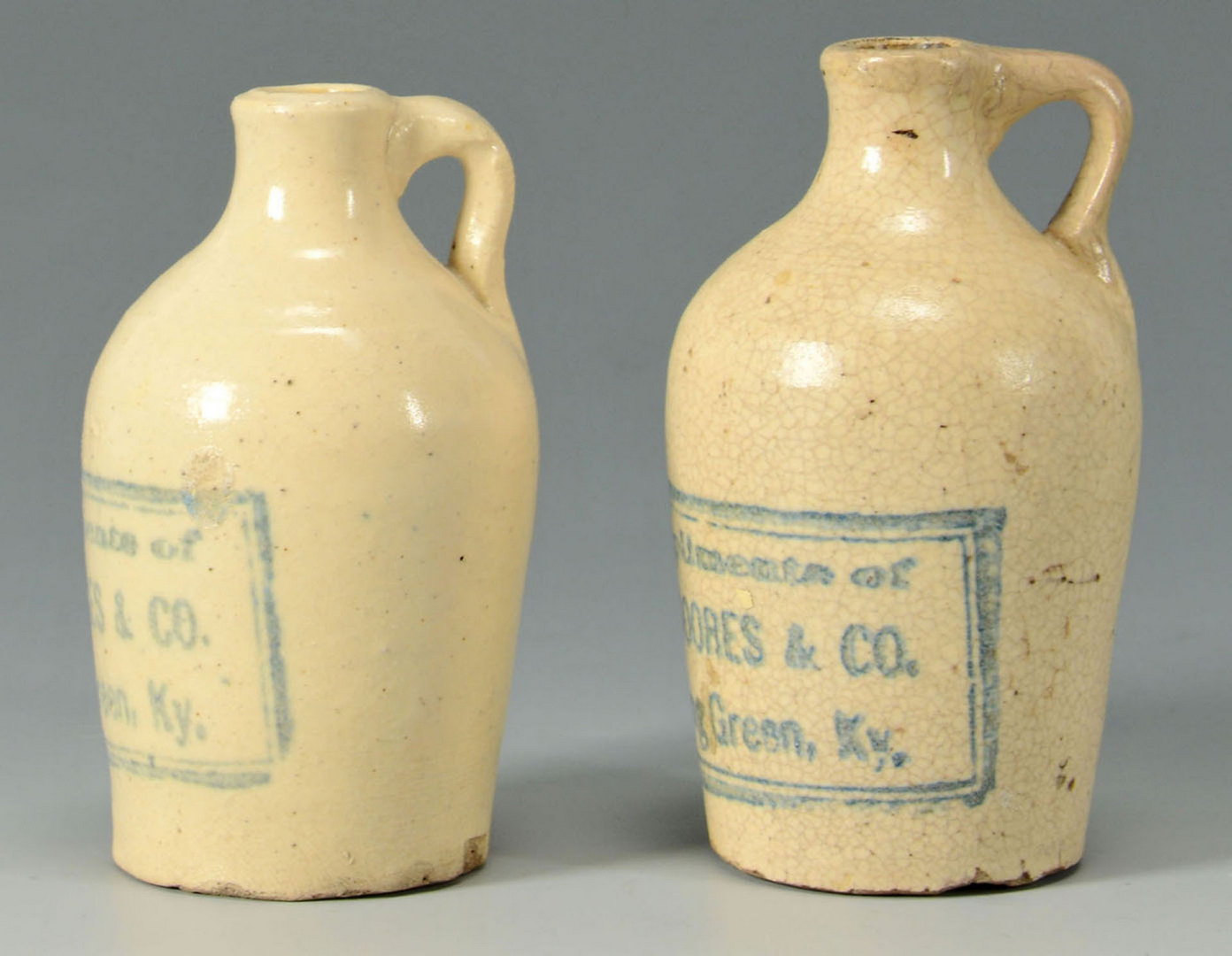 Lot 120: 2 Miniature Whiskey Jugs, Doores, Bowling Green KY