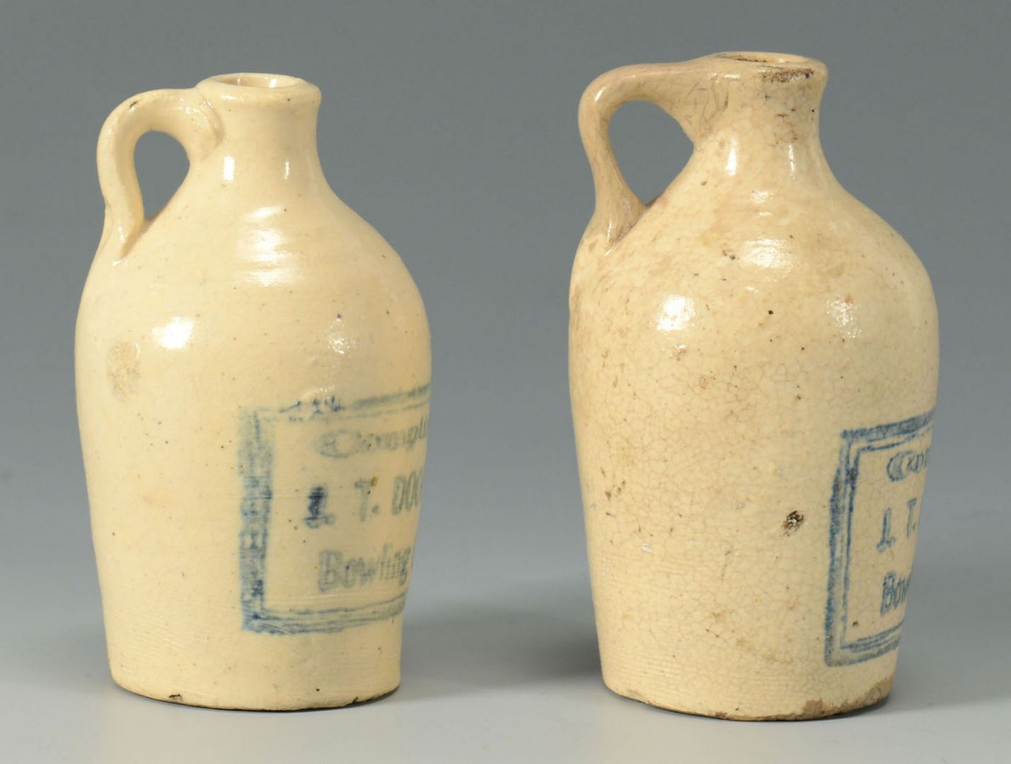 Lot 120: 2 Miniature Whiskey Jugs, Doores, Bowling Green KY