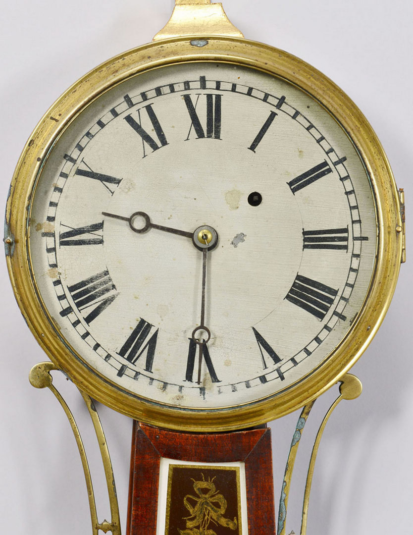 Lot 171: Eglomise Banjo Clock