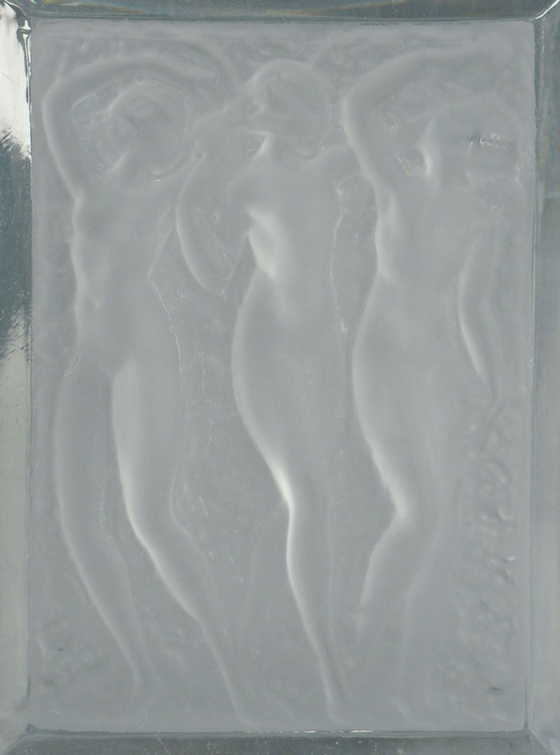 Lot 197: Lalique "Three Nudes" French Crystal Decanter