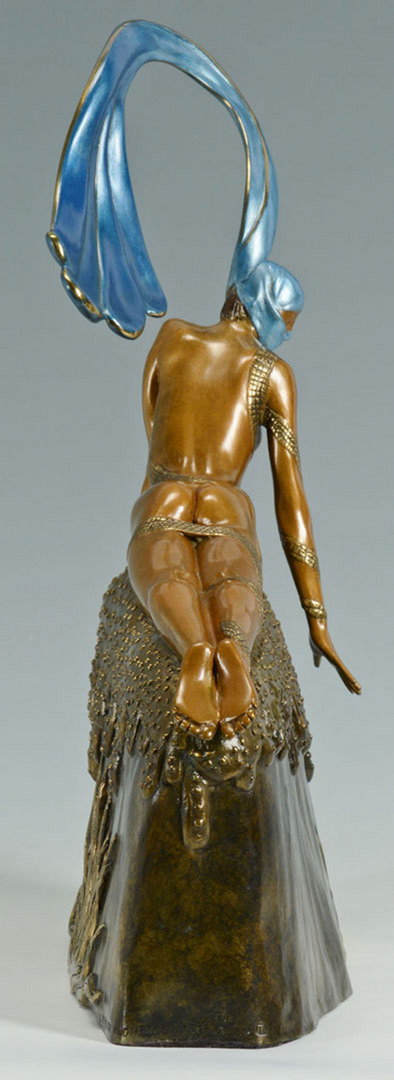 Lot 202: Erte Bronze Sculpture "French Rooster"