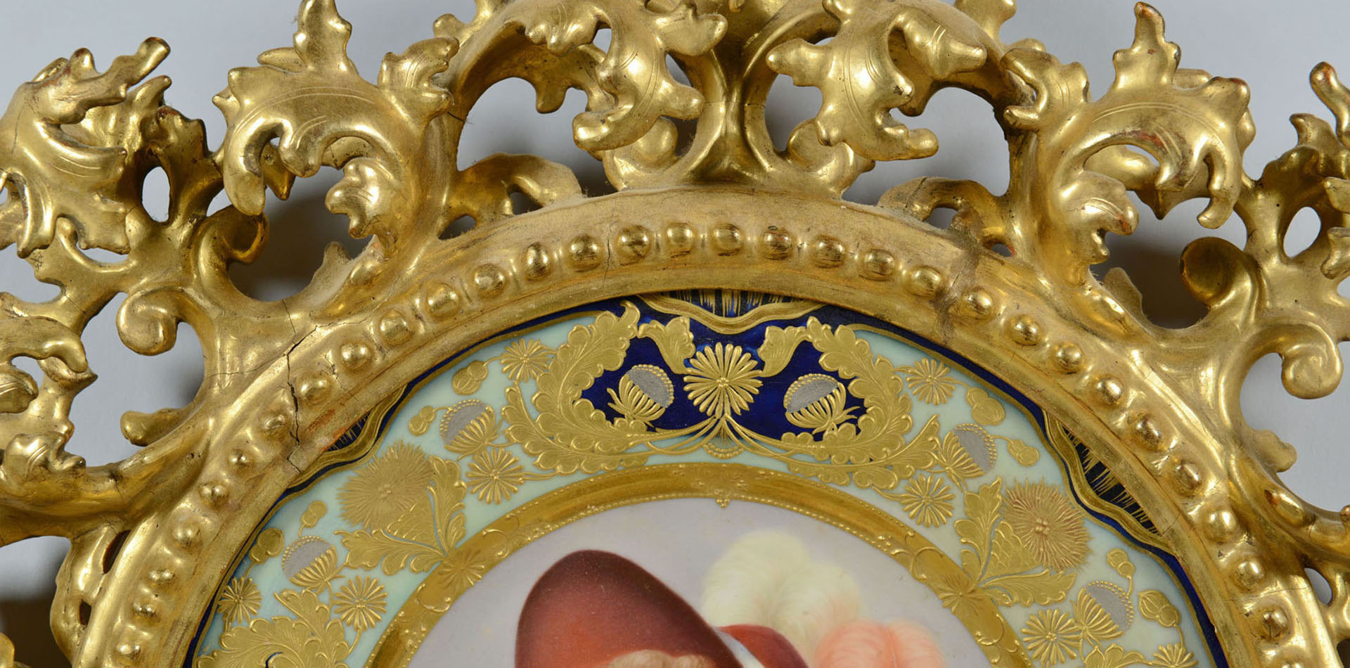 Lot 25: Royal Vienna Plate W/ Florentine Frame
