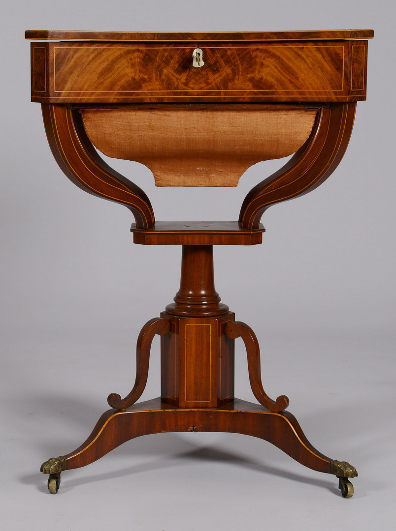 Lot 261: Inlaid Classical Sewing Stand, Possibly English