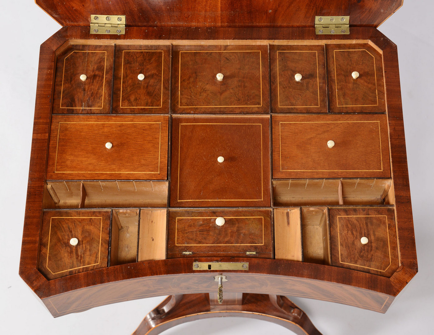Lot 261: Inlaid Classical Sewing Stand, Possibly English