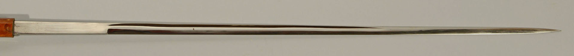 Lot 265: Toledo Sword Cane w/ Marked English Silver Top
