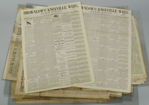 Lot 323: Group of Knoxville Whig Newspapers & 4 other