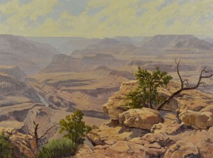 Lot 341: Large Don Miles Oil, Grand Canyon View