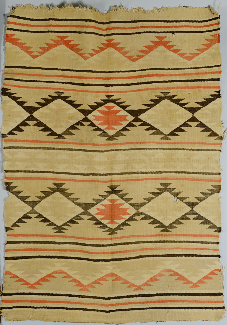 Lot 405: 2 Navajo rugs, Crystal and Eyedazzler