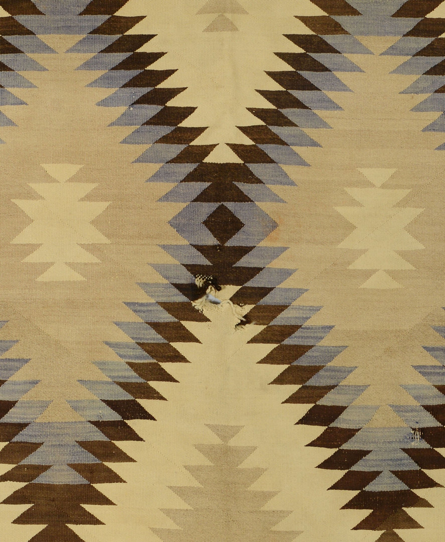 Lot 405: 2 Navajo rugs, Crystal and Eyedazzler
