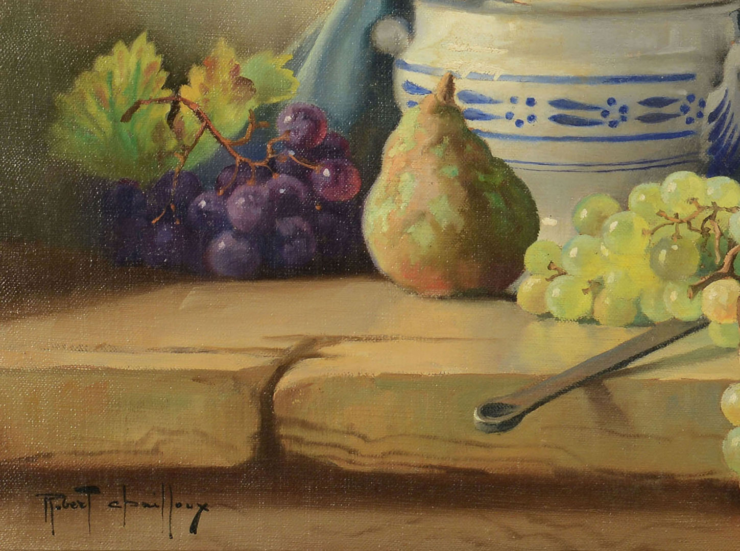 Lot 44: Robert Chailloux o/c, Still Life with tureen