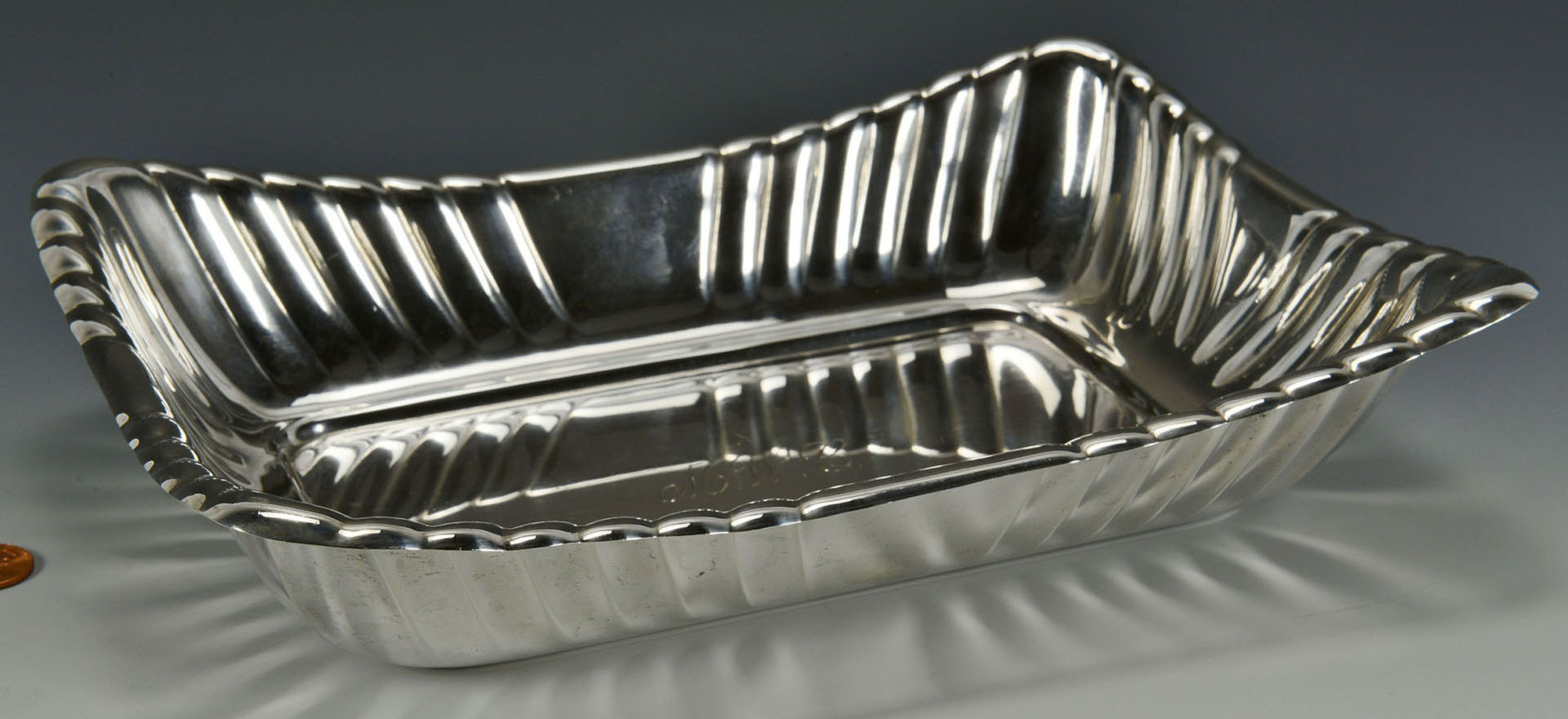 Lot 473: Reed and Barton sterling vegetable bowl
